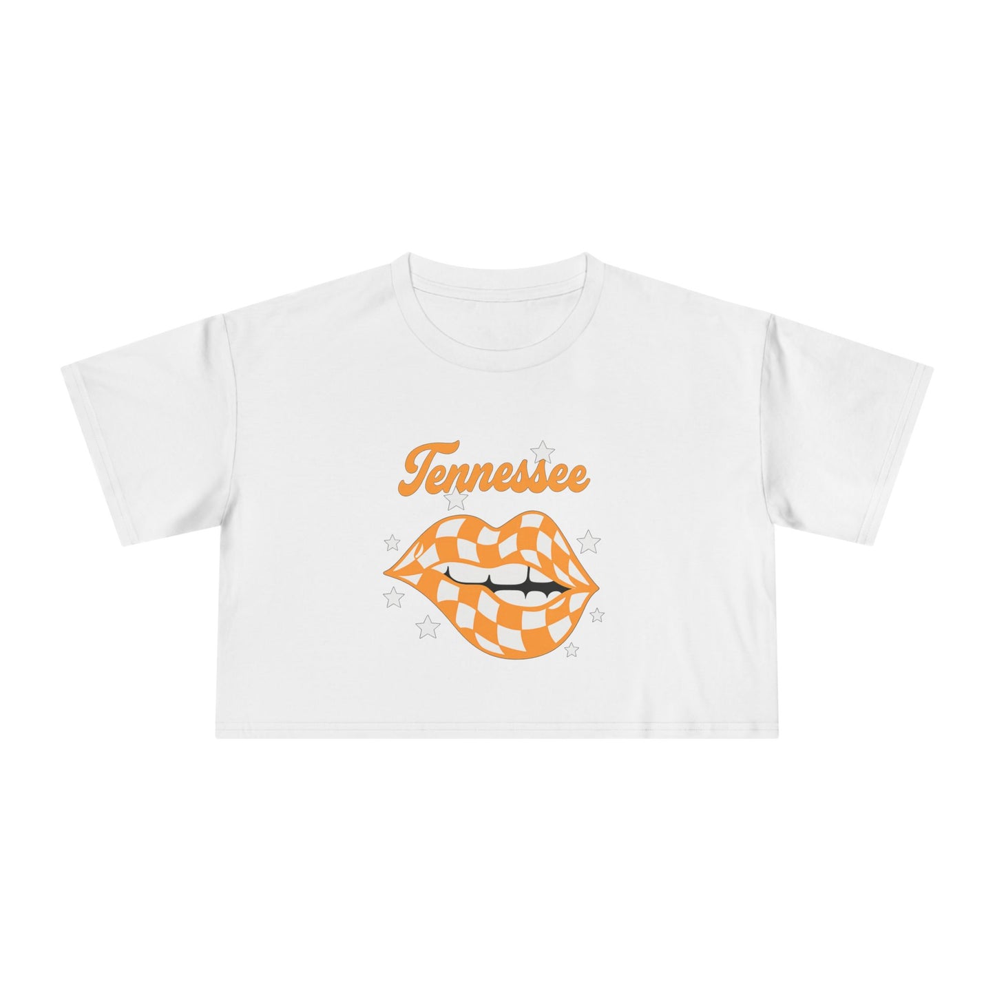 Kiss Me I'm a Vol Crop Tee