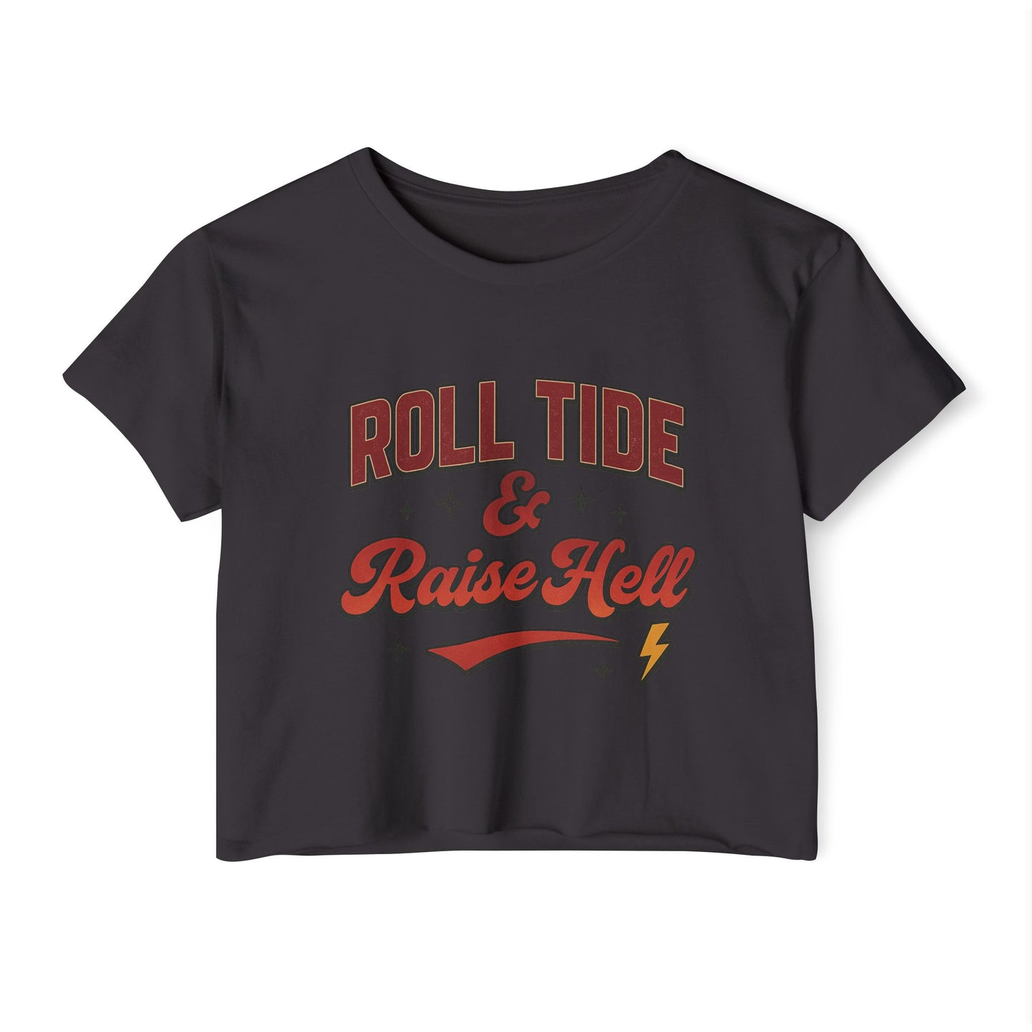 Roll Tide & Raise Hell Cropped Tee