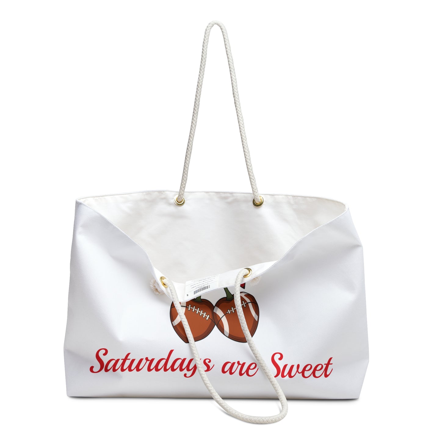 Saturdays Are Sweet Weekender – Georgia Game Day Bag