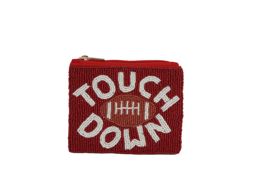 Touchdown Beaded Pouch