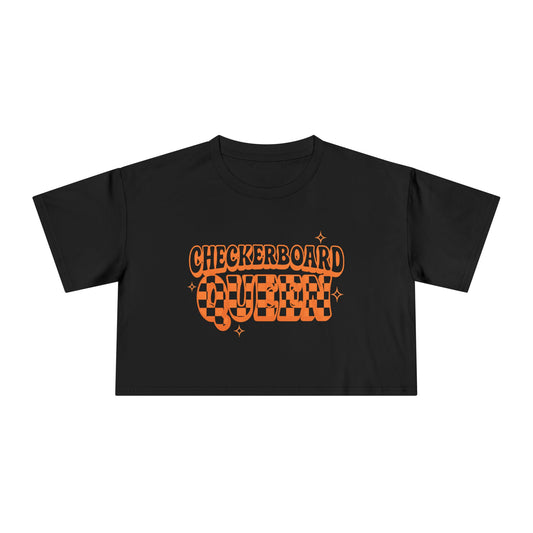 Checkerboard Queen Women's Crop Tee