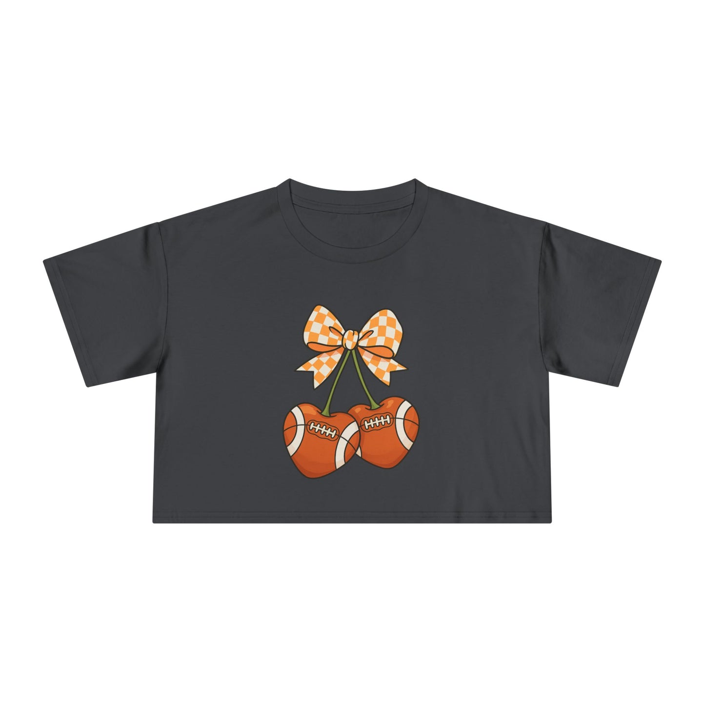 TN Football Cherries Crop Tee