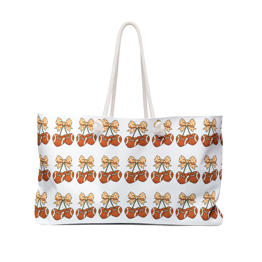 🧡 Tennessee Gingham Bow Weekender Tote