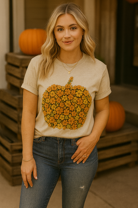 Wildflower Fill Pumpkin Tee