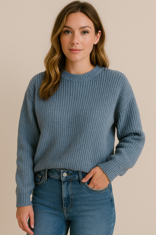 Snowbound Textured Crop Sweater