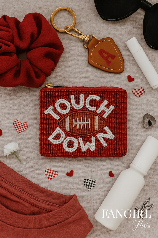 Touchdown Beaded Pouch
