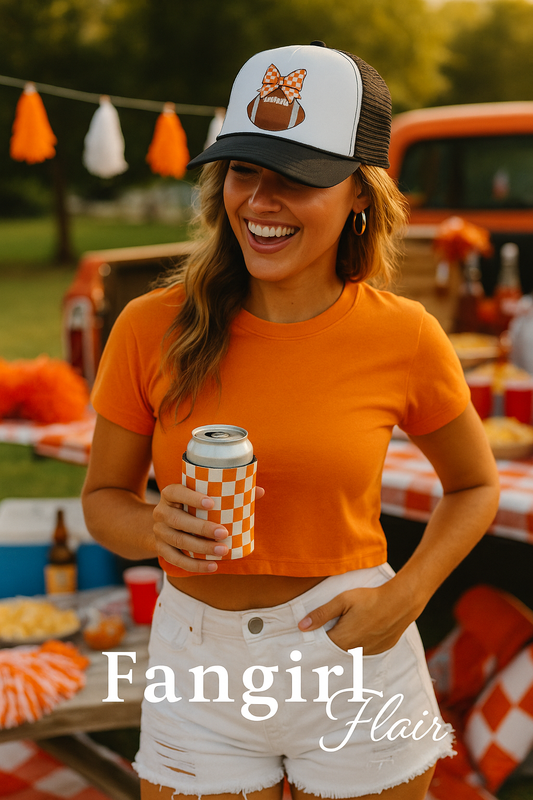 The Gingham Goal Trucker Cap