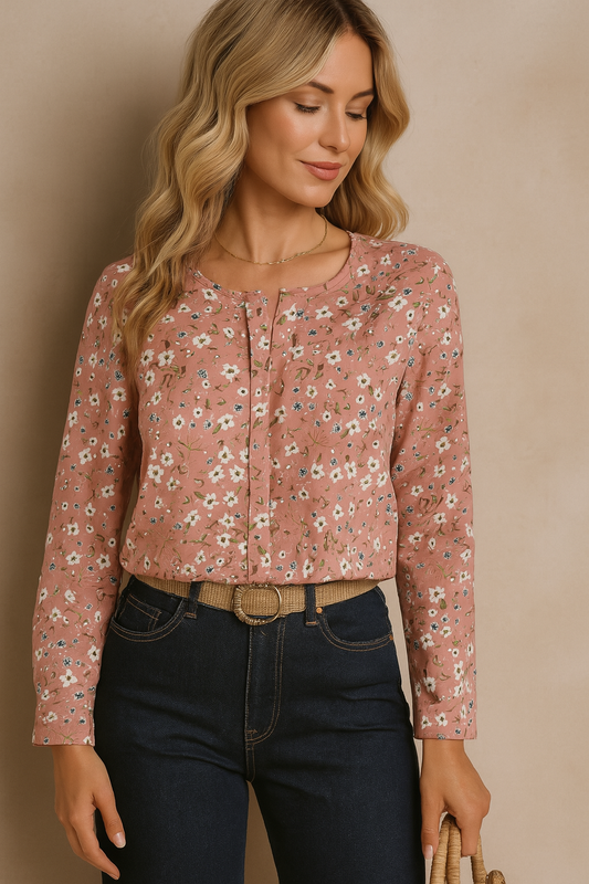Dusty Rose Daisy Blouse