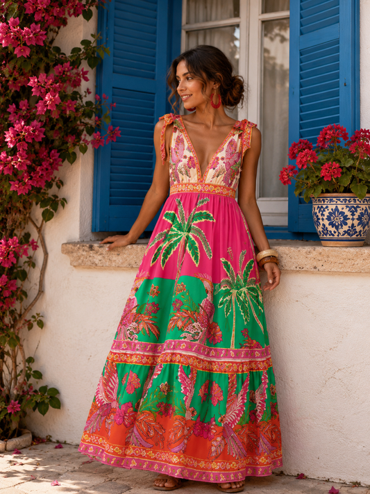 Santorini Garden Dress