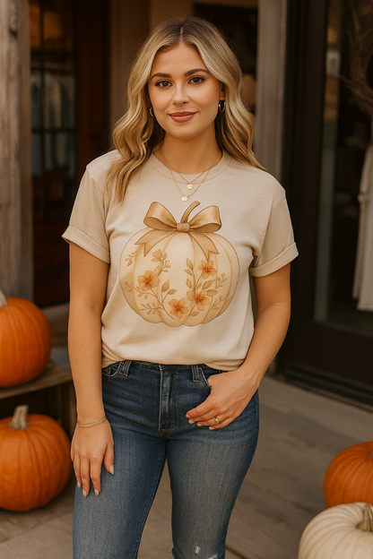 Blush & Bloom Pumpkin Tee