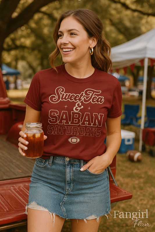 Sweet Tea & Saban Saturdays  T-Shirt