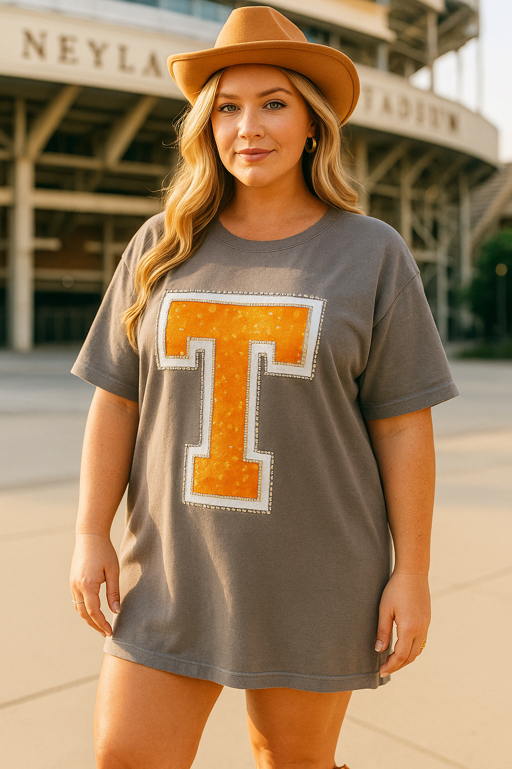 Big Orange Glam Dress