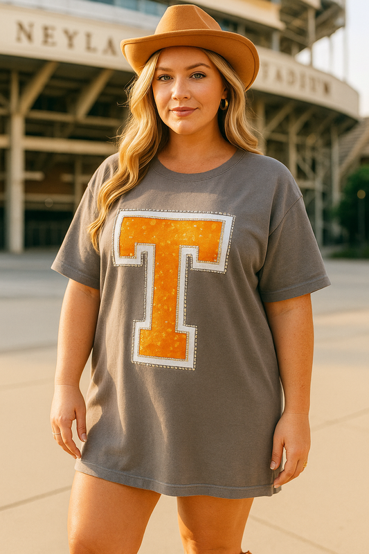 Big Orange Glam Dress