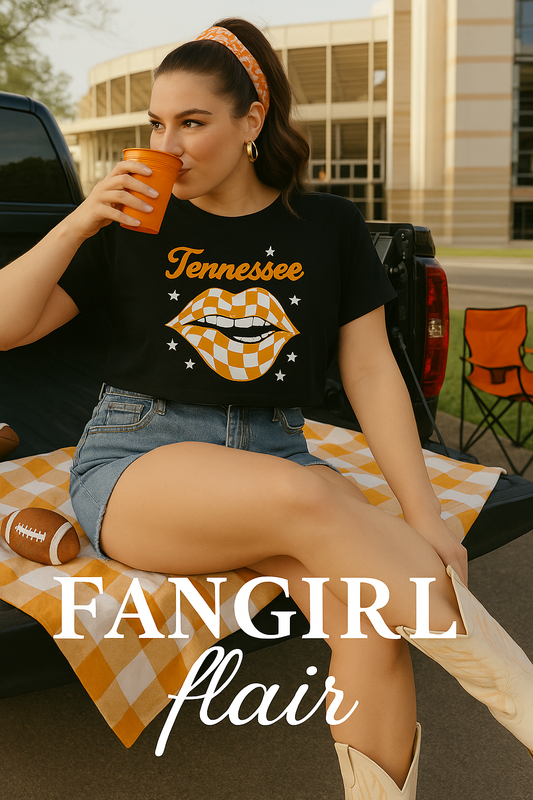 Kiss Me I'm a Vol Crop Tee