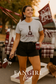 Ring Me in Maroon Tee