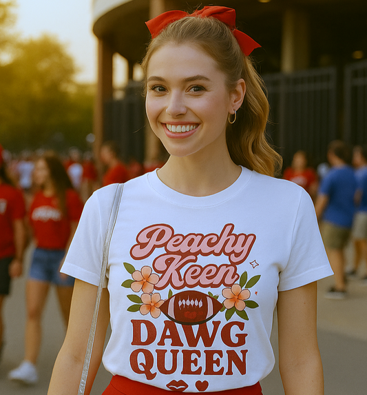 Peachy Keen Dawg Queen Tee