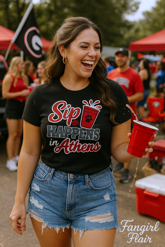 Sip Happens in Athens Tee
