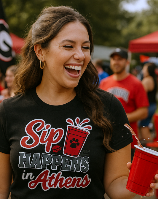 Sip Happens in Athens Tee