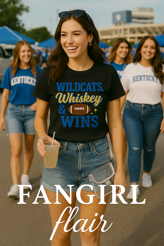 Wildcats, Whiskey & Wins Tee